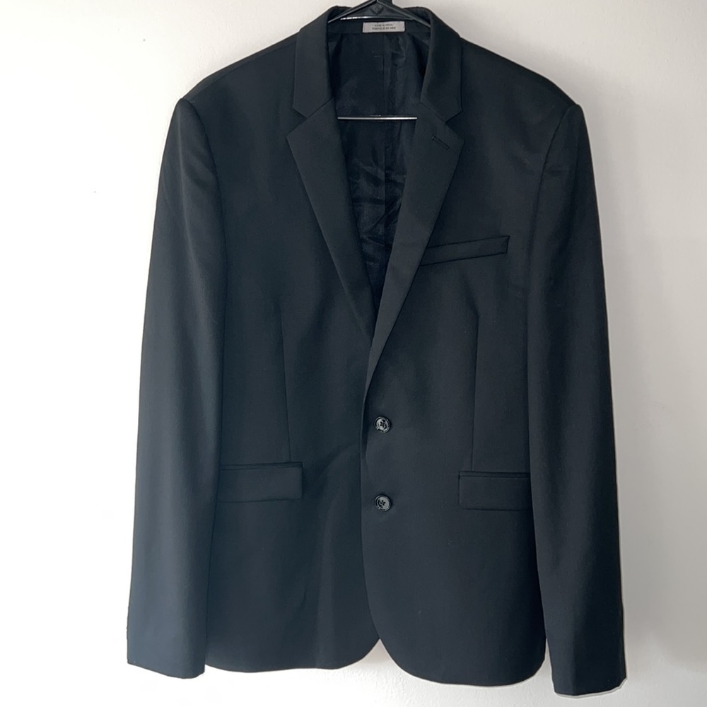 Express Innovator Wool Blend Suit Jacket 42 Reg